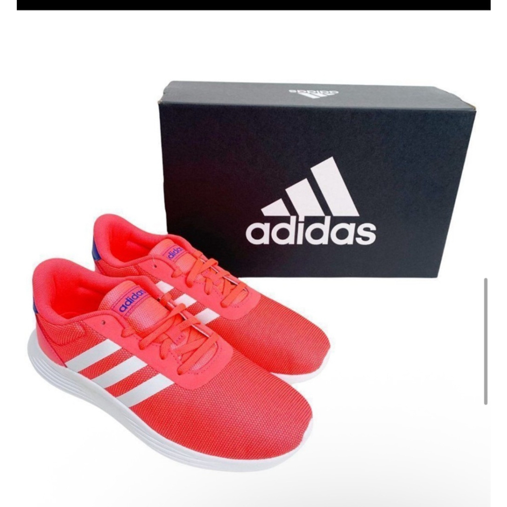 adidas Lite Racer 2.0 K – Women’s US 7.5 (Youth 6.5) – Coral/White - Picture 6 of 9